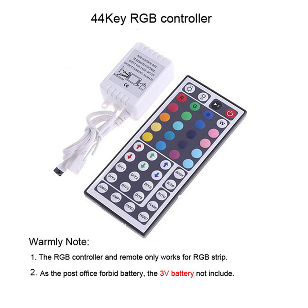 5m 300led 5050 Rgb Led Strip Light Ip65 Waterproof + 44 Key Ir Remote 